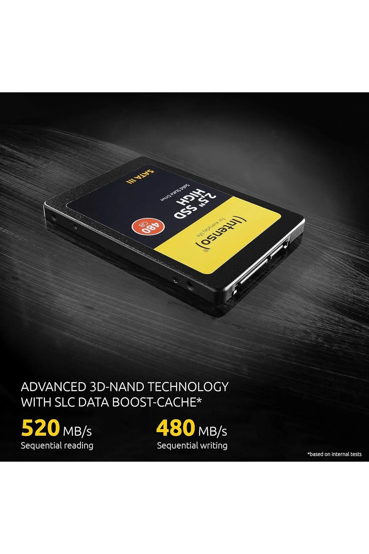 Intenso 256Gb Top 2,5inç 520Mb-500Mb/S Okuma/Yazma SATA 3 SSD Harddisk
