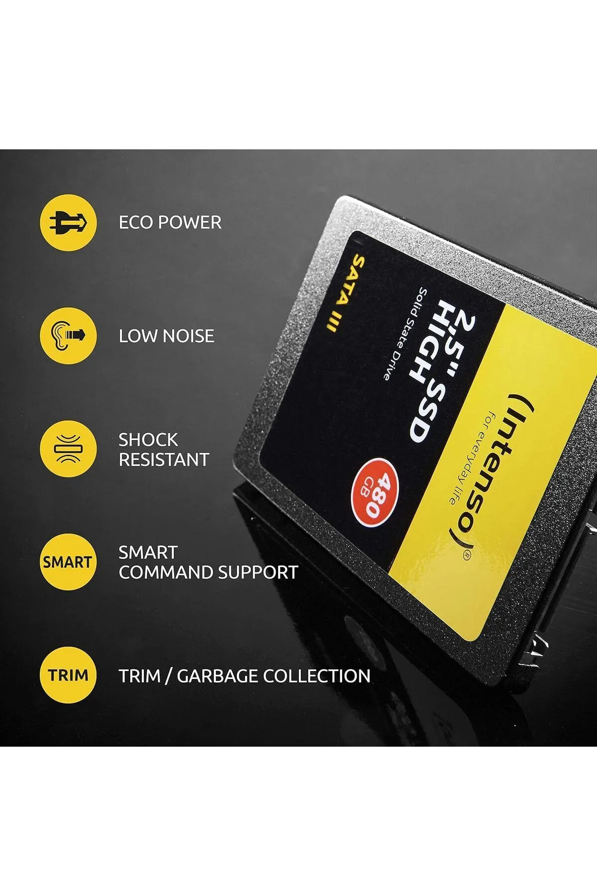 Intenso 256Gb Top 2,5inç 520Mb-500Mb/S Okuma/Yazma SATA 3 SSD Harddisk