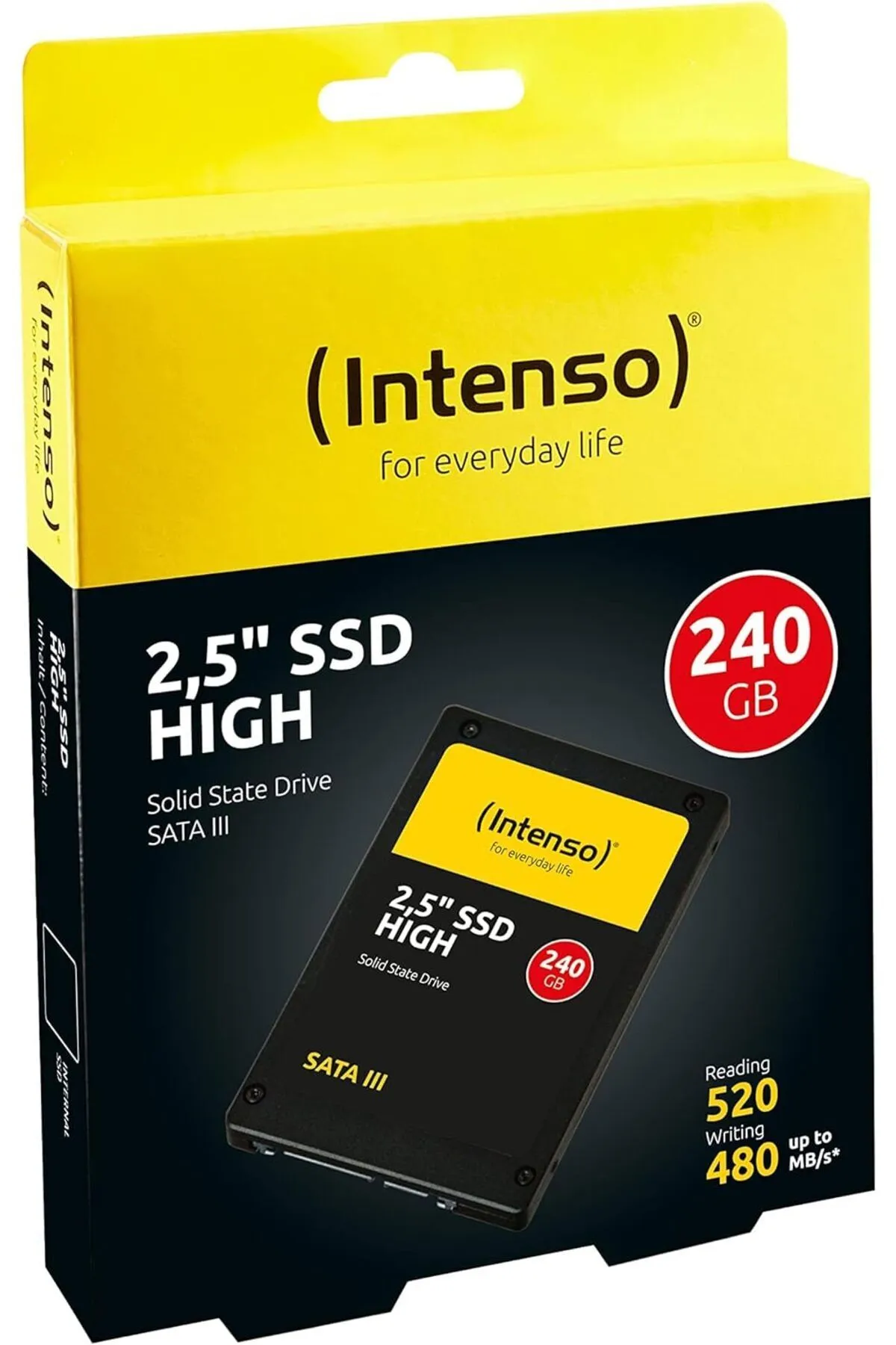 Intenso 256Gb Top 2,5inç 520Mb-500Mb/S Okuma/Yazma SATA 3 SSD Harddisk