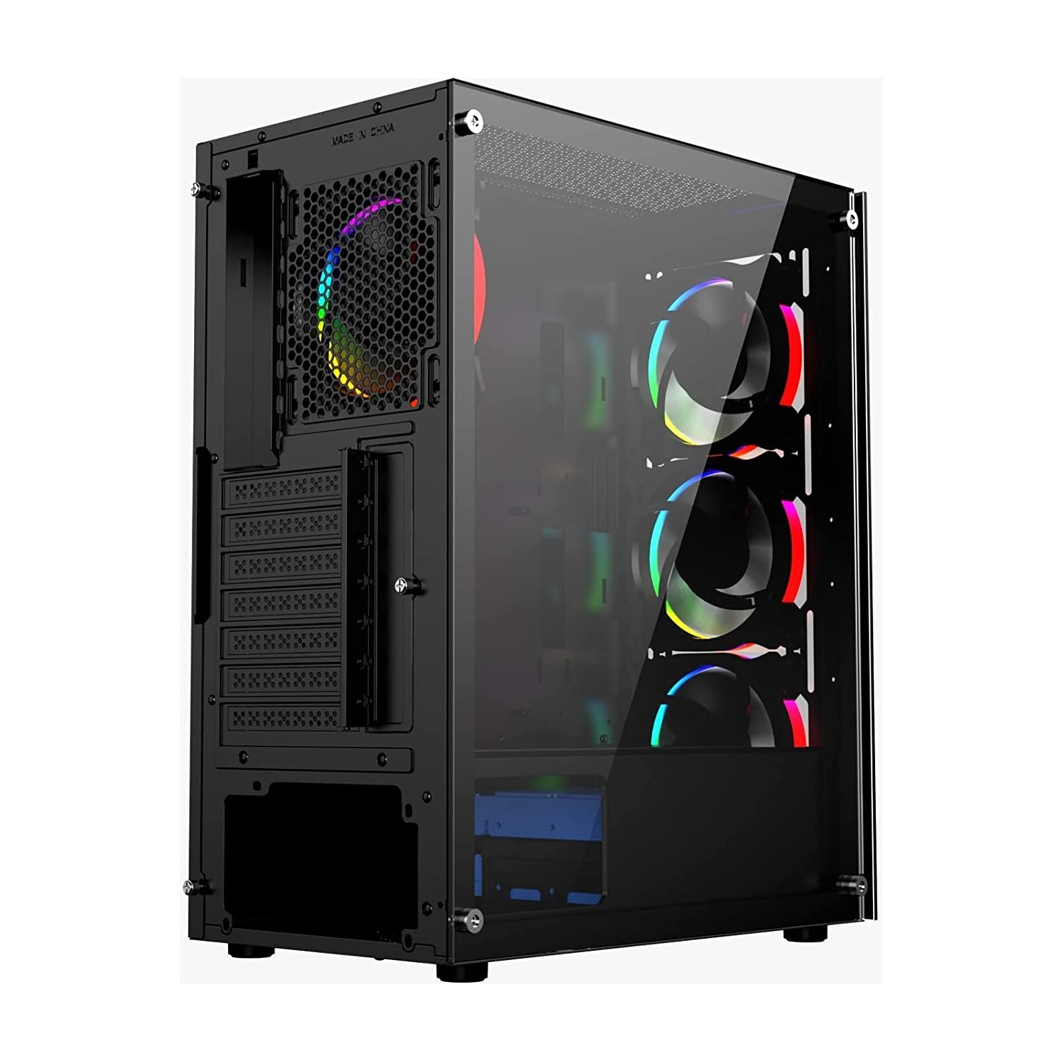 Lunatic Albatros 4 RGB Fan Tamperli Cam mATX Bilgisayar Kasası