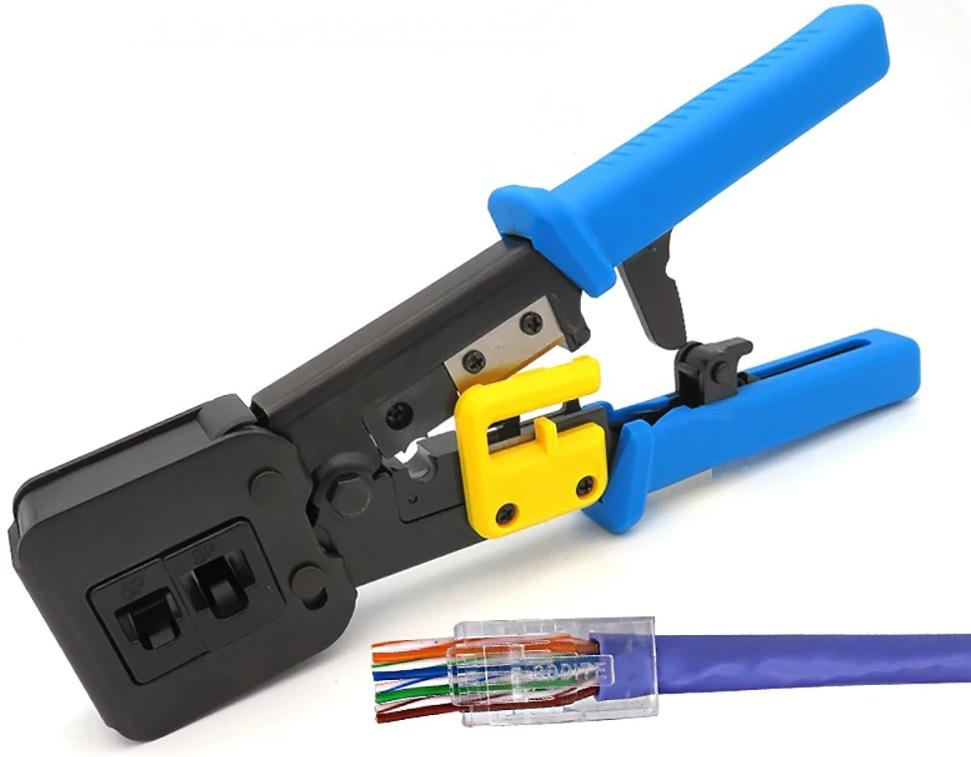 Yeni Nesil Konnektör Sıkma Pense Network Sıkma Pensesi Ez Rj45 Rj11 Rj12