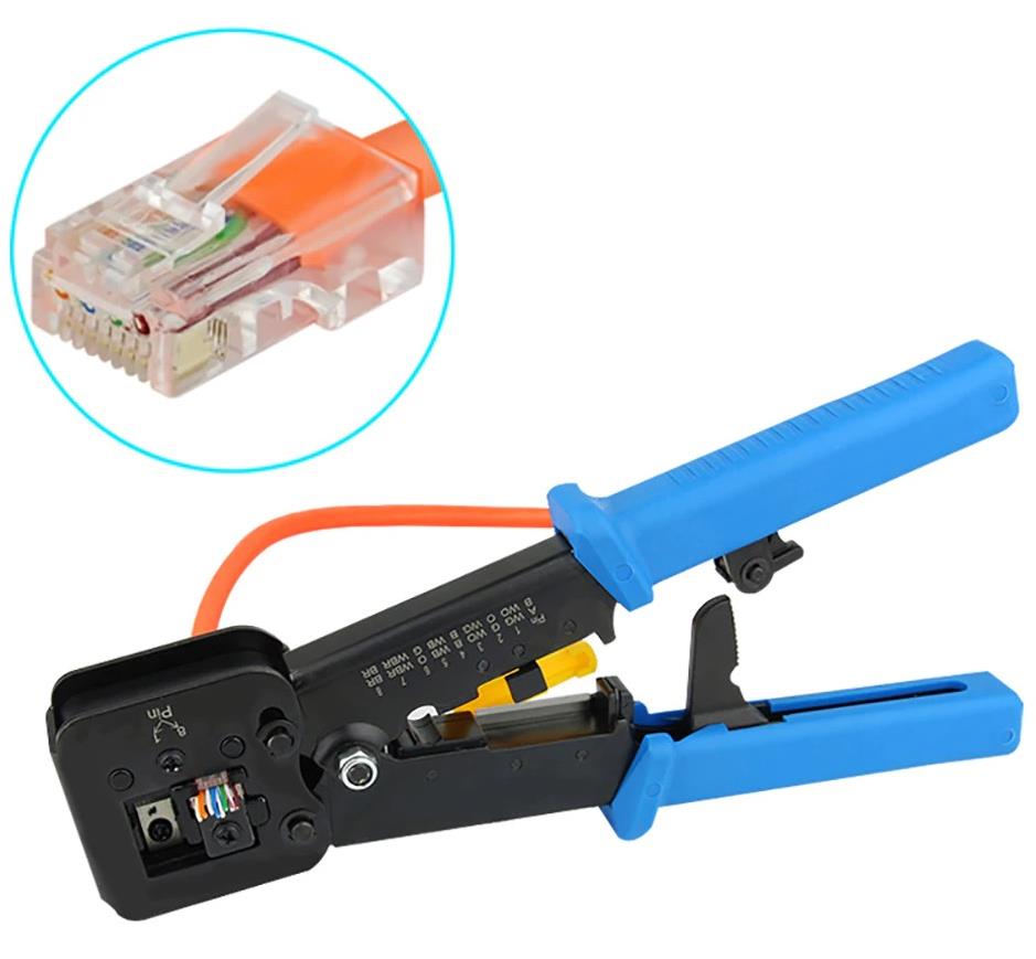 Yeni Nesil Konnektör Sıkma Pense Network Sıkma Pensesi Ez Rj45 Rj11 Rj12